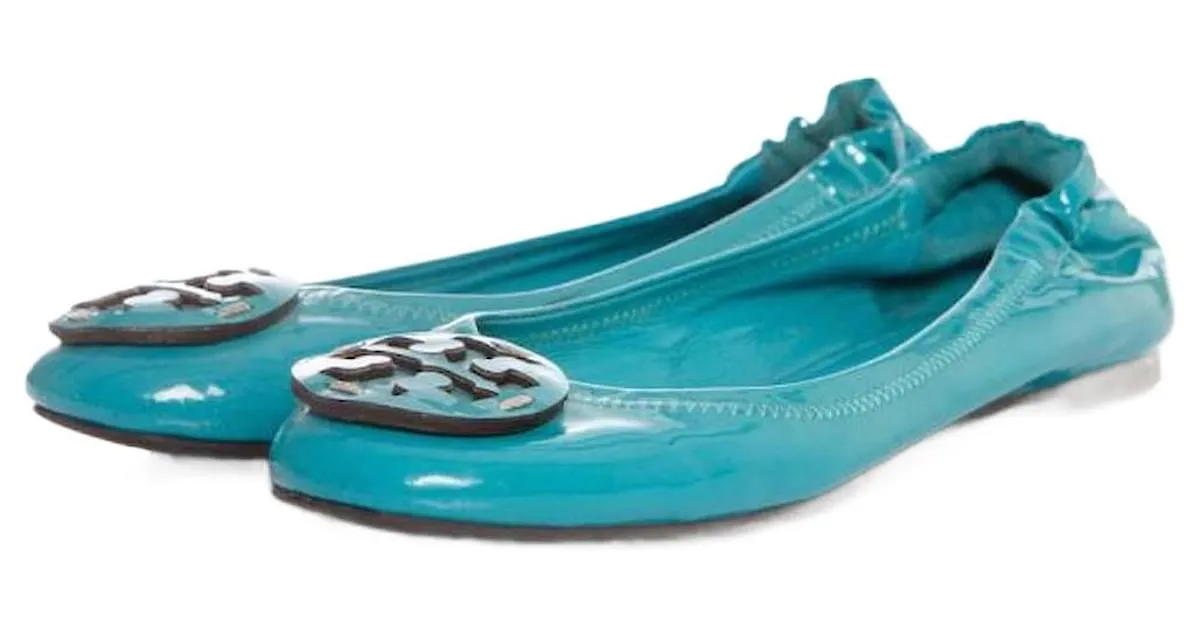Tory Burch, Bailarina charol turquesa Azul 