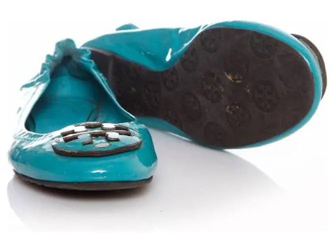 Tory Burch, Bailarina charol turquesa Azul 
