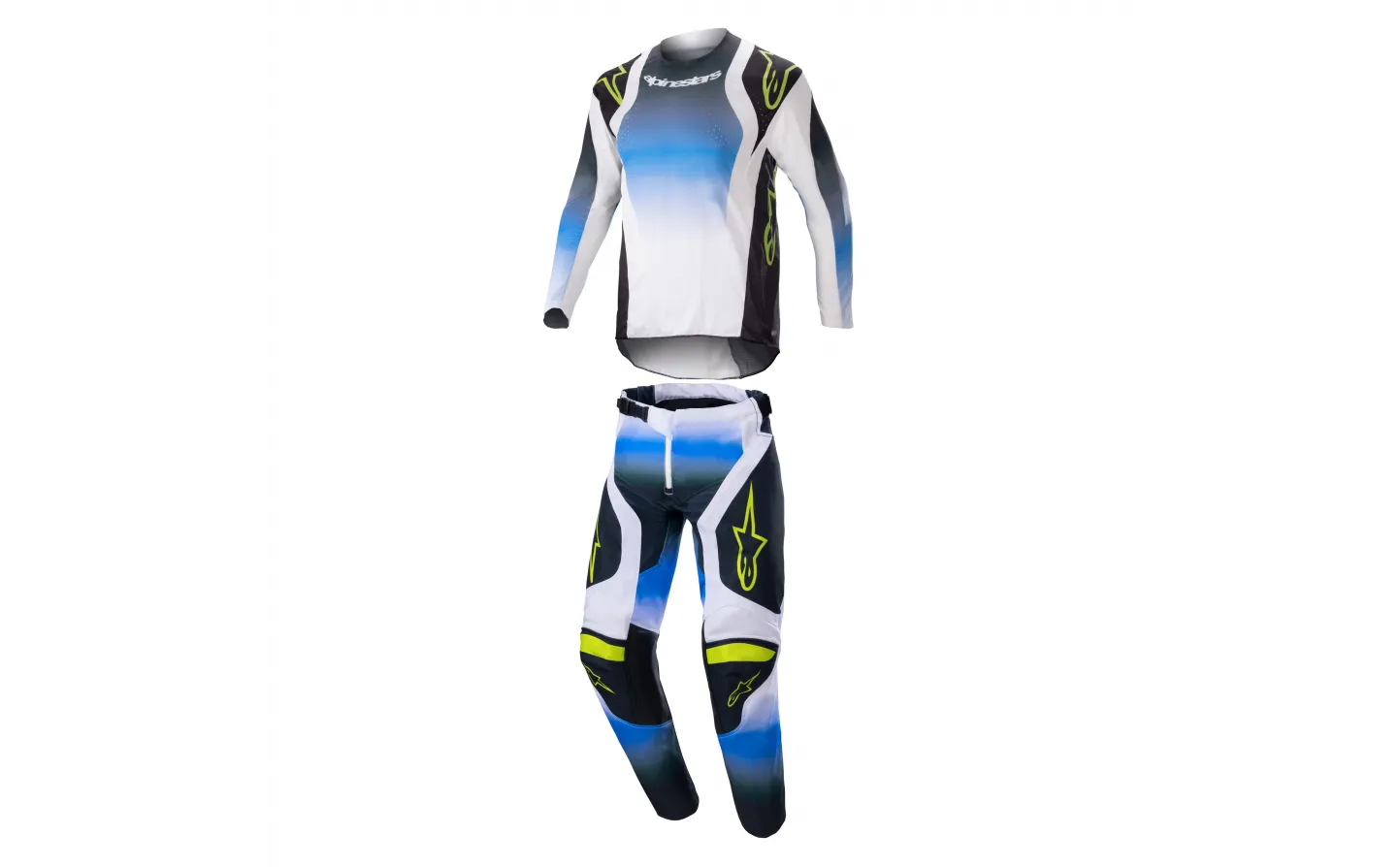 Traje Alpinestars Infantil Racer Push Nightlife Ucla Azul Blanco