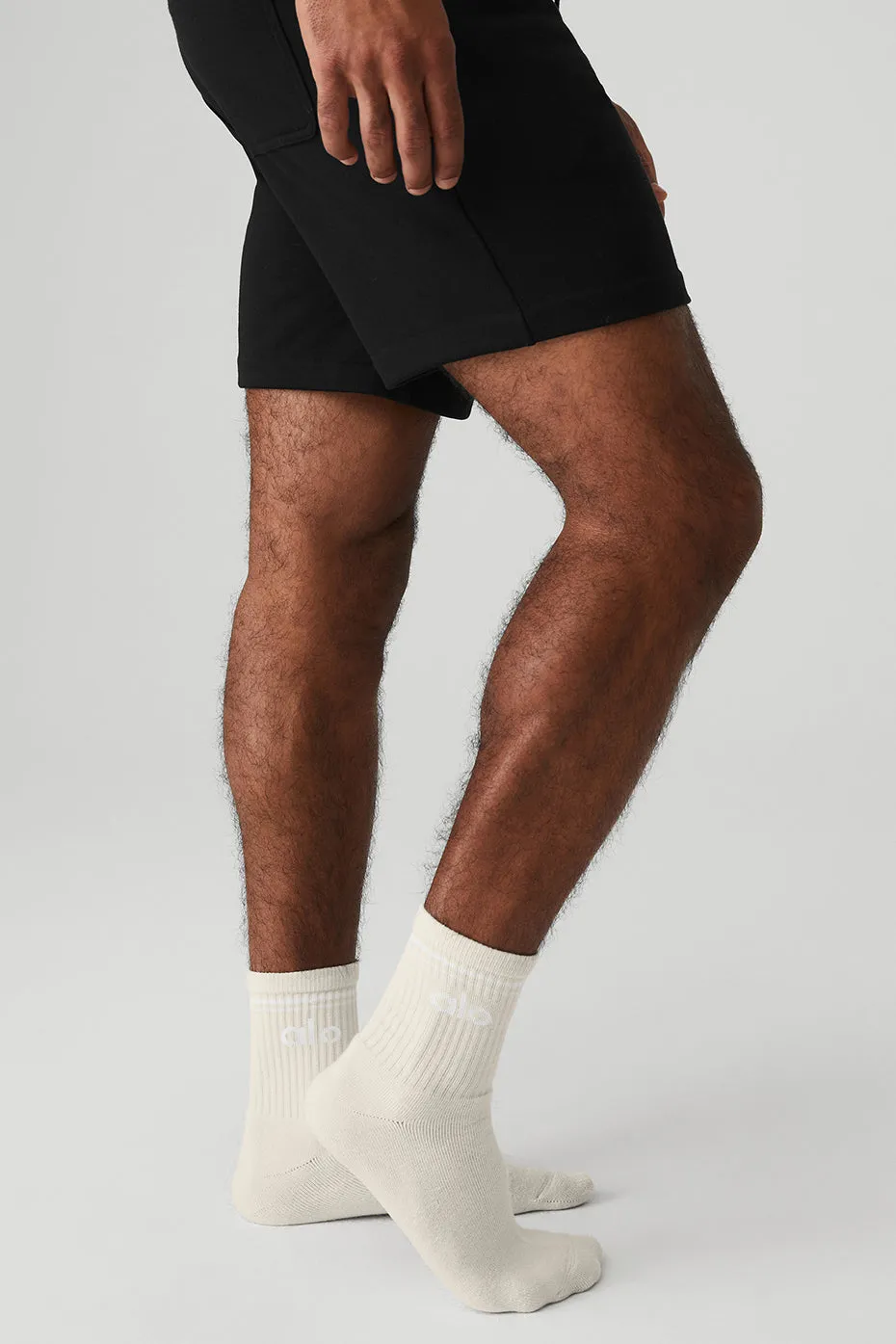 UNISEX HALFCREW THROWBACK SOCK  BONE/WHITE