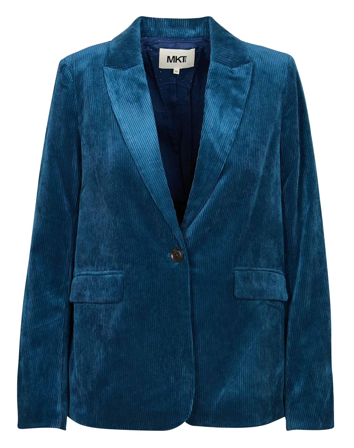 VANCOUVER  CHAQUETA DE TRAJE DE PANA EN AZUL