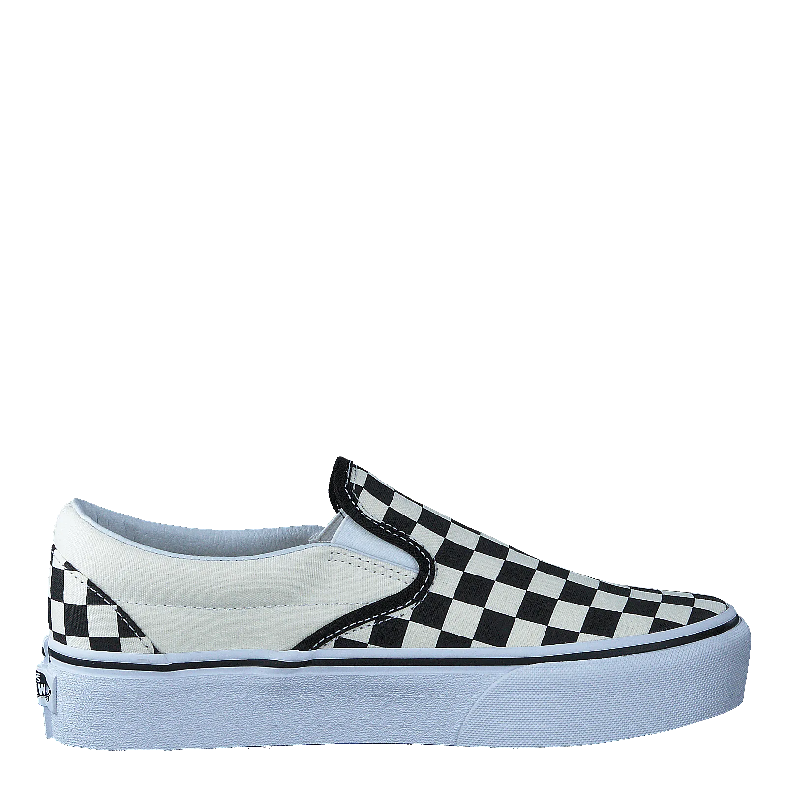 VANS CALZADO UA CLASSIC SLIPON PLATFORM BLACK AND WHITE CHECKER/WHITE