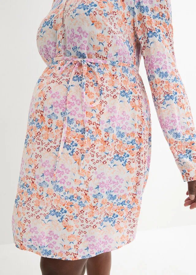 VESTIDO PREMAMá/DE LACTANCIA AZUL MARINOBLANCO DE LUNARES