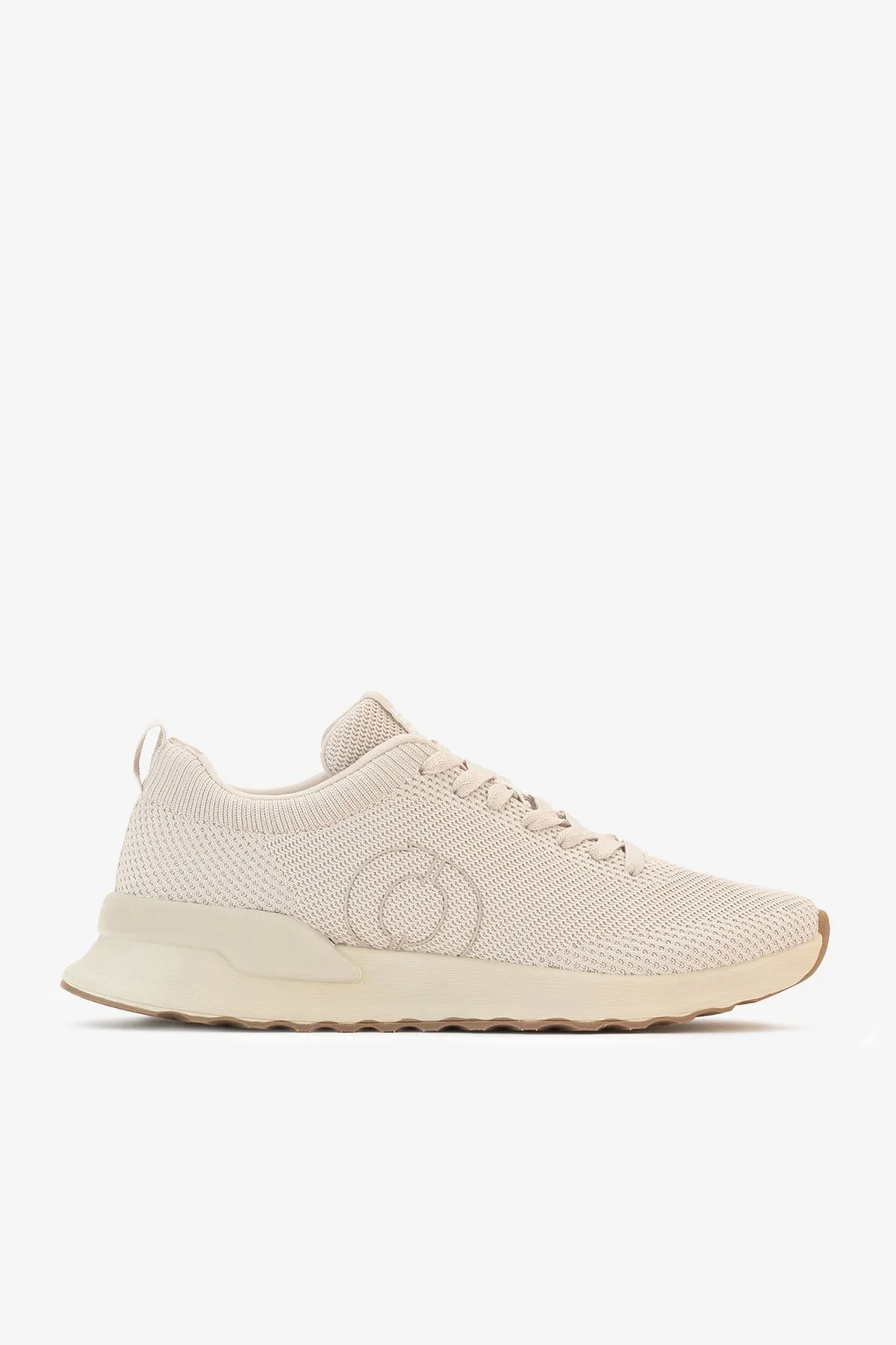 WHITE KNITTED CONDE TRAINERS