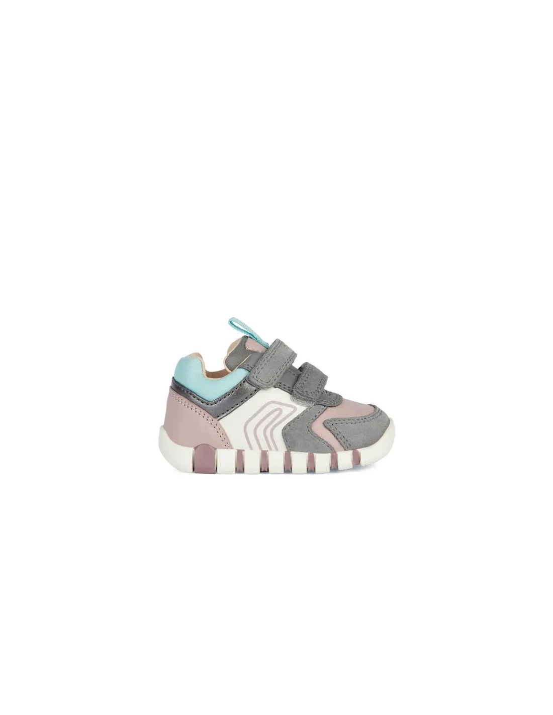 Zapatillas Geox Iupidoo Niña Gris/Old Rose