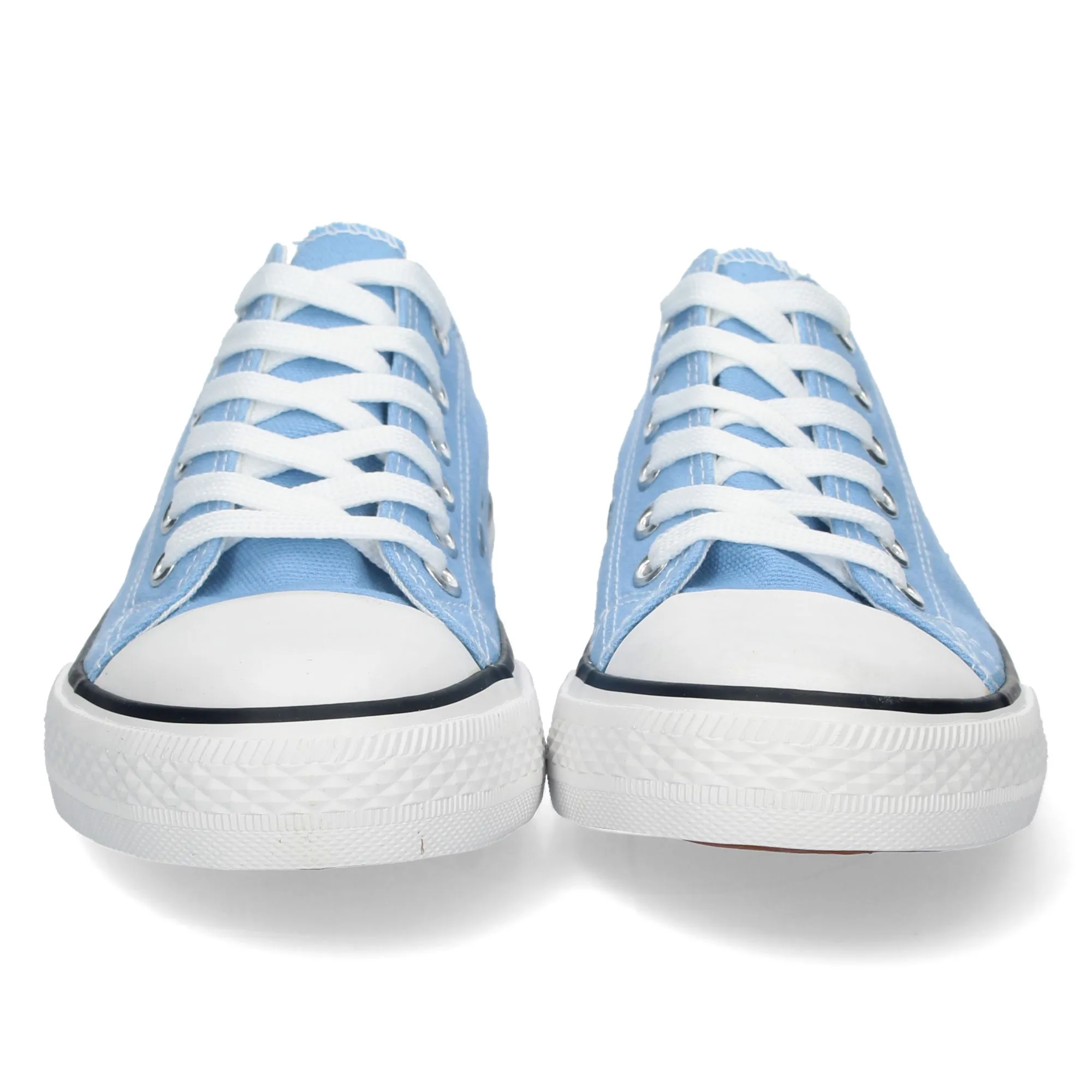 ZAPATILLAS PLANAS CóMODAS ESTILO BAMBA LONA MUJER AZUL FG2913
