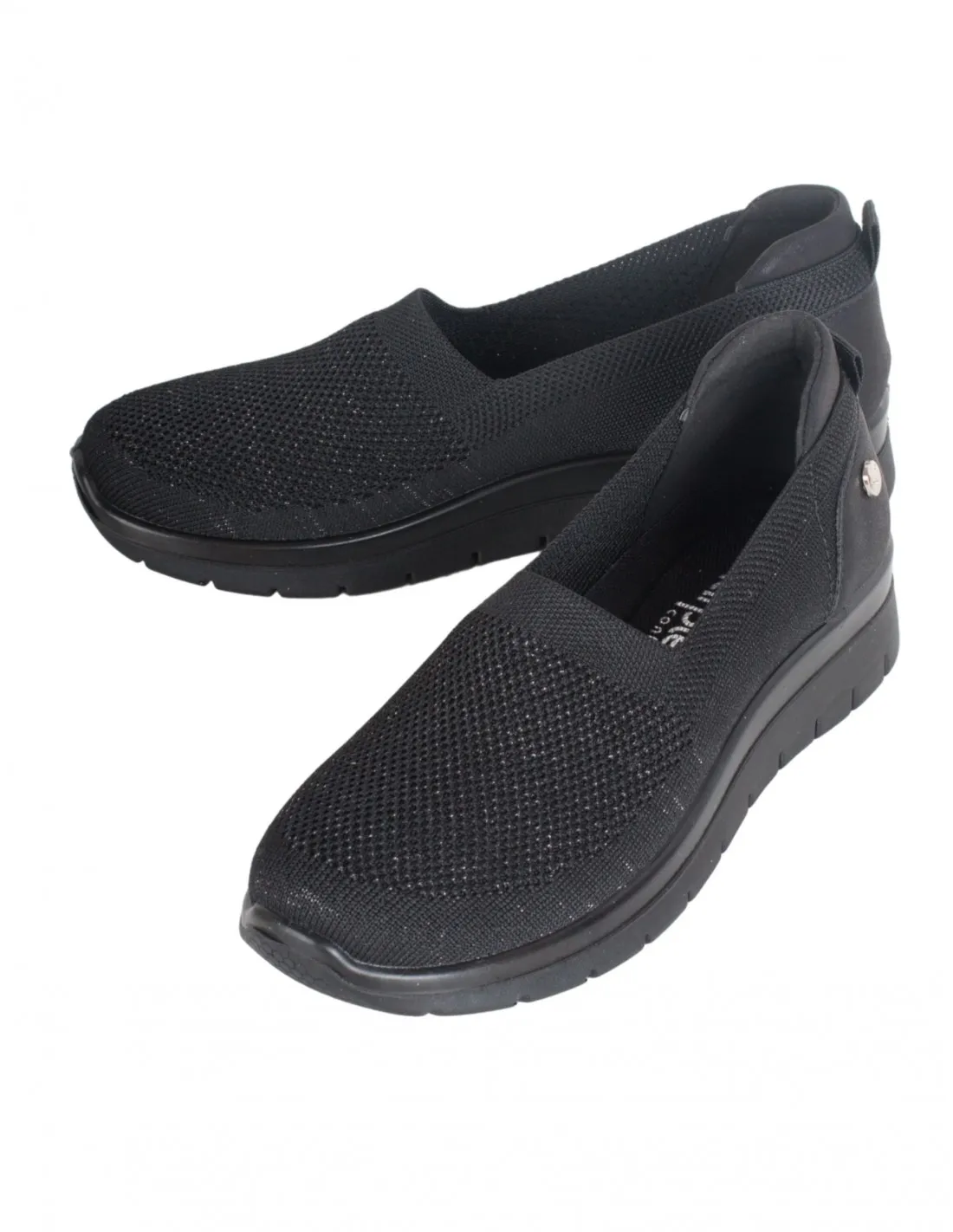 Zapatillas Vestir Slip On Negras AMARPIES