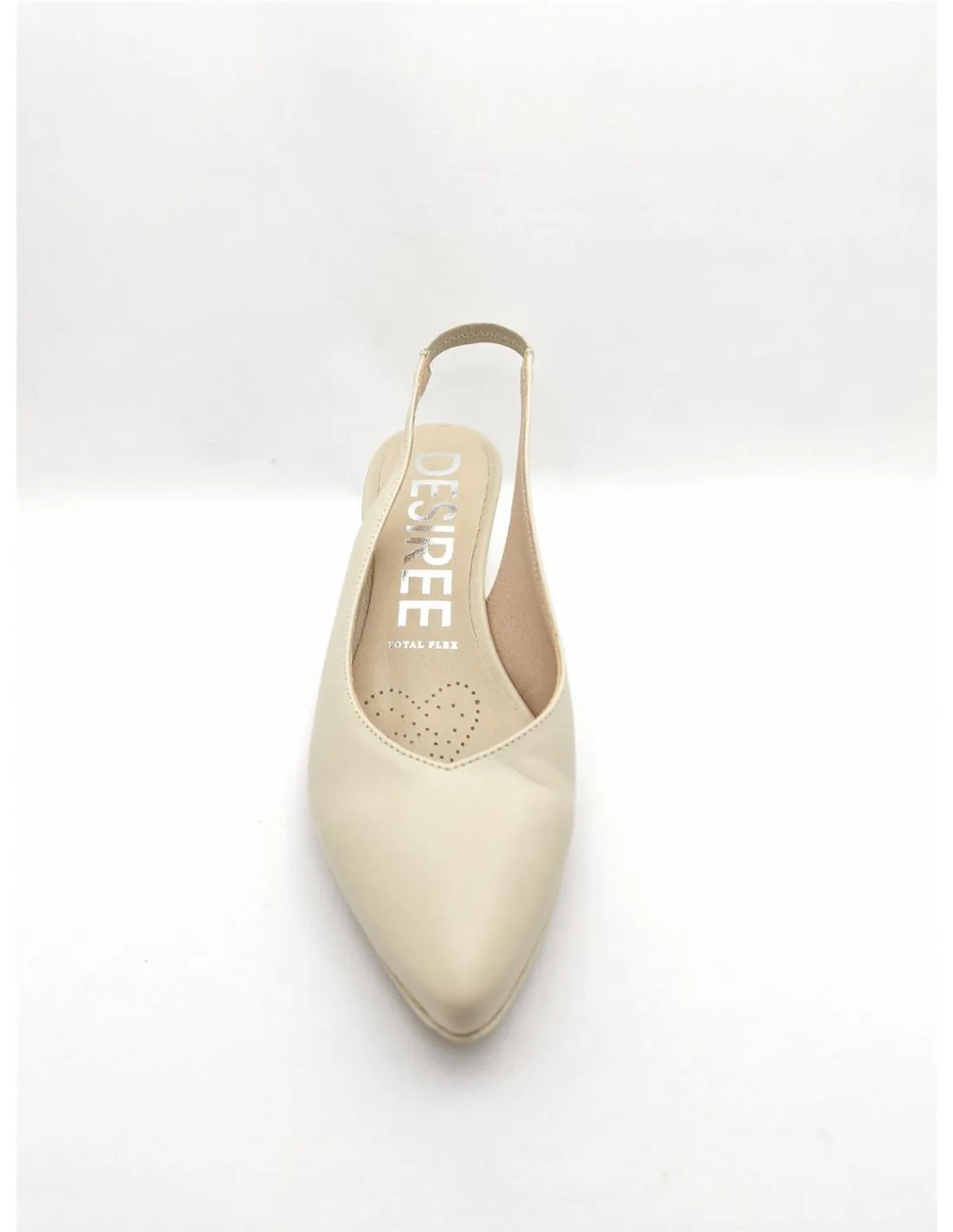 Zapato de mujer Desireé en crema Maia1 CREMA