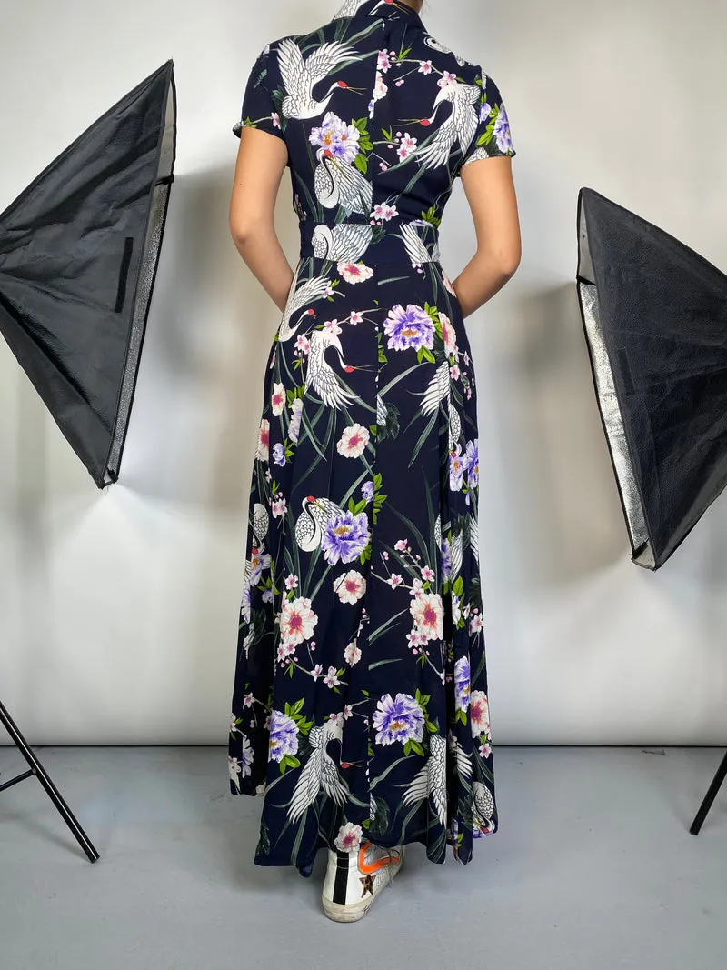 ZARA Vestido Camisero Flores
